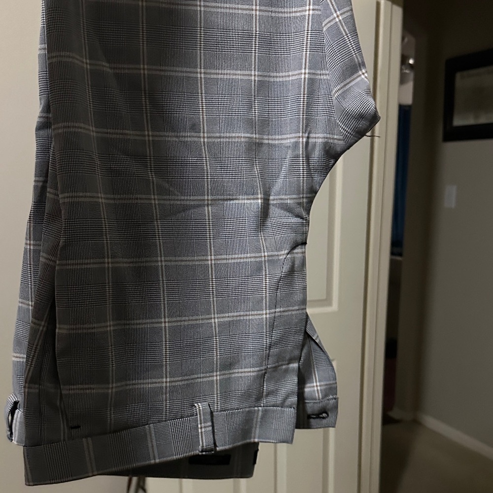 H&M Gray Plaid Men's Dress Pants